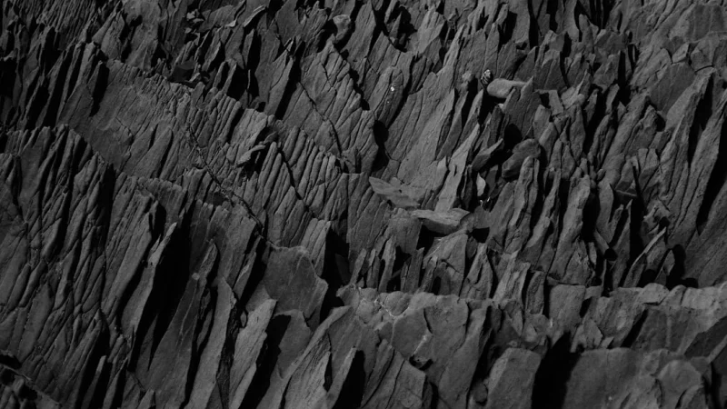 Gray, rocky wall