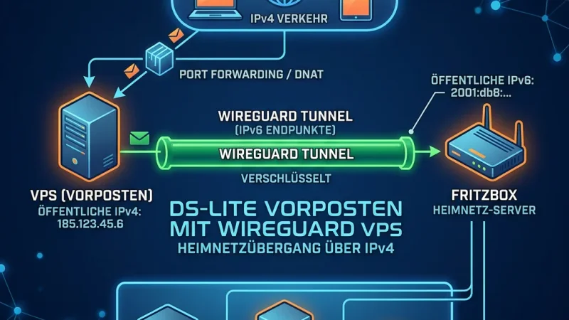 Featured image for post: VPS als IPv4-Portweiterleitung für DS-Lite-Anschluss